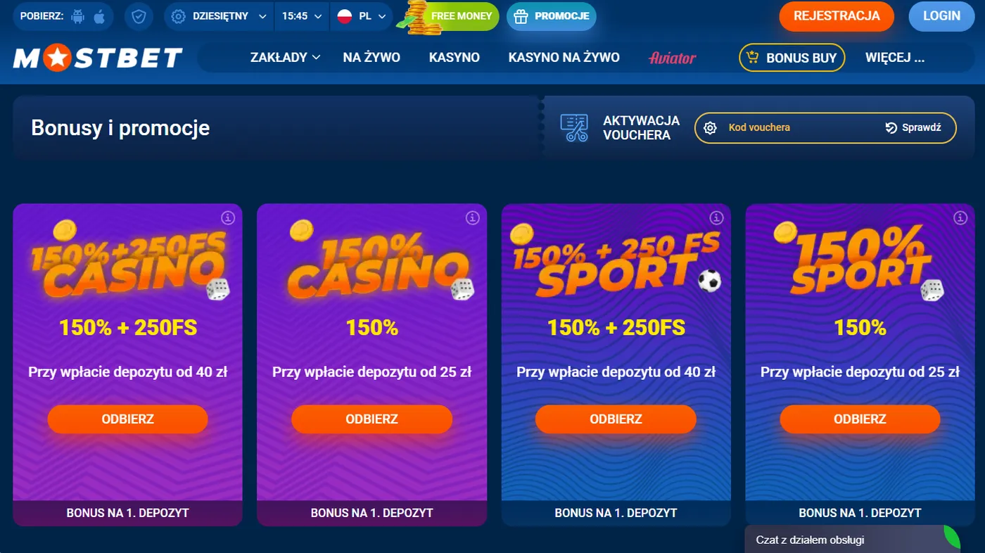 Mostbet kod promocyjny: jak używać?
